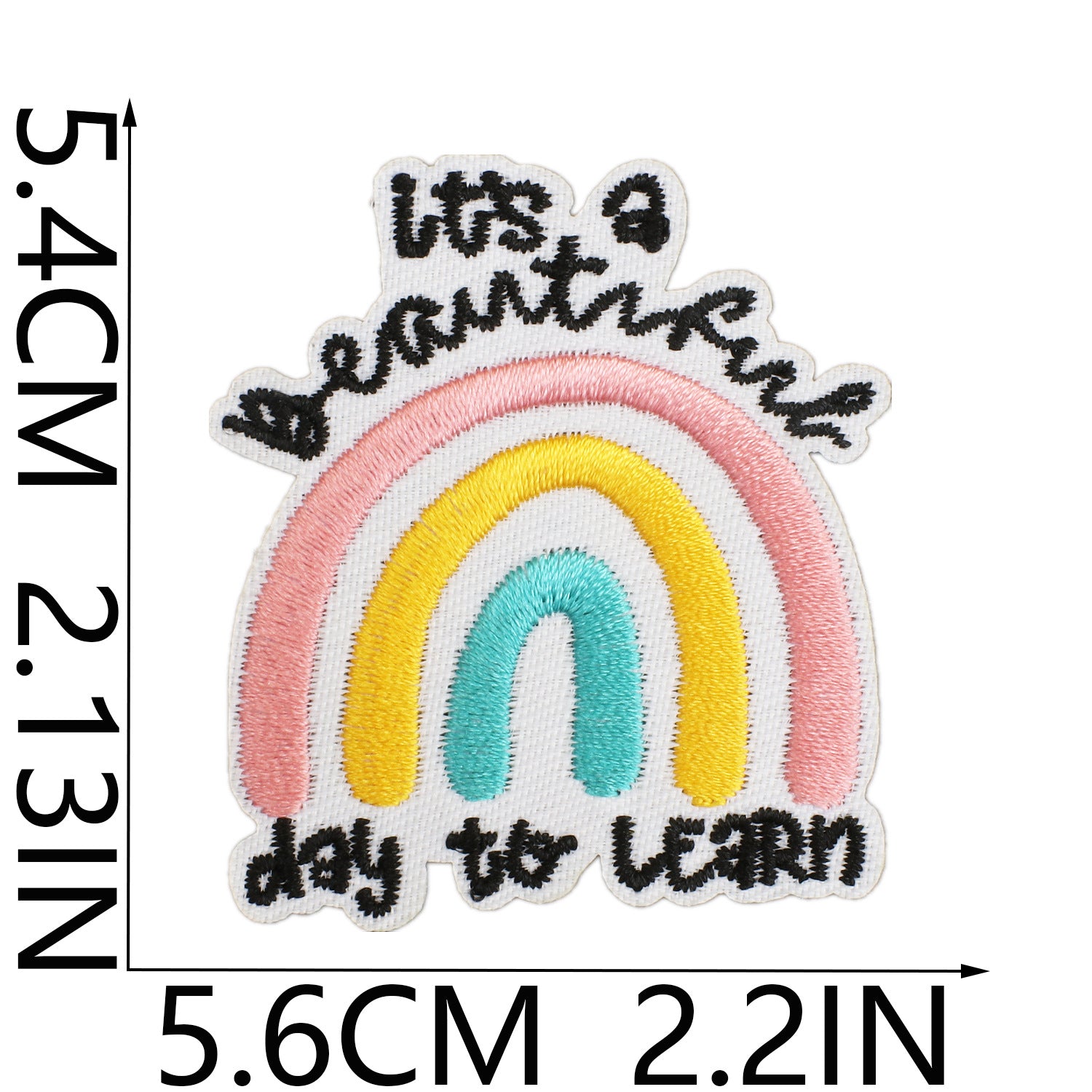 Wholesale Xiao Tian Inspirational Quotations Embroidery Cloth Sticker